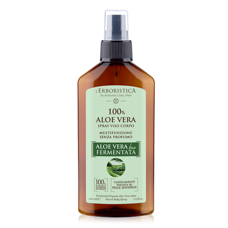 L'Erboristica di Athena's  100% Aloe Vera Bio Spray Viso E Corpo 200ml