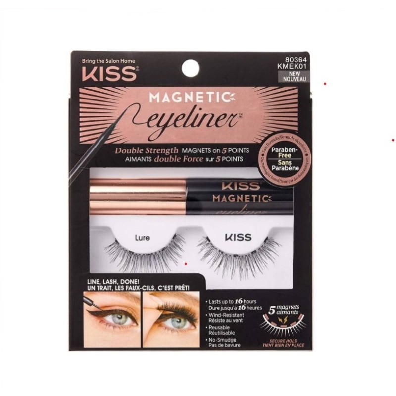 Kiss Kit Ciglia Magnetiche+Eyeliner "Lure"