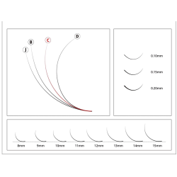copy of Extension Ciglia sfuse "J Curl"  0,10 x 6mm