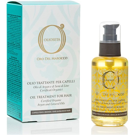 Offerta!!!  6 pezzi Oro Del Marocco Olioseta Trattamento Olio Per Capelli Fini O Biondi 100ml + omaggio Olio Riparatore  30ml